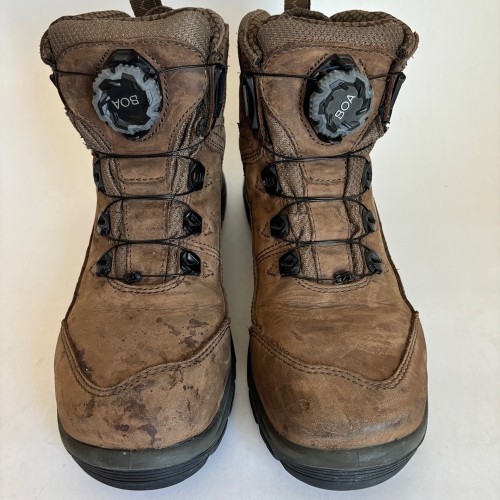 RED WING women brown leather casual Tradeswoman BOA Safety Toe Waterproof size 9 - Picture 5 of 15